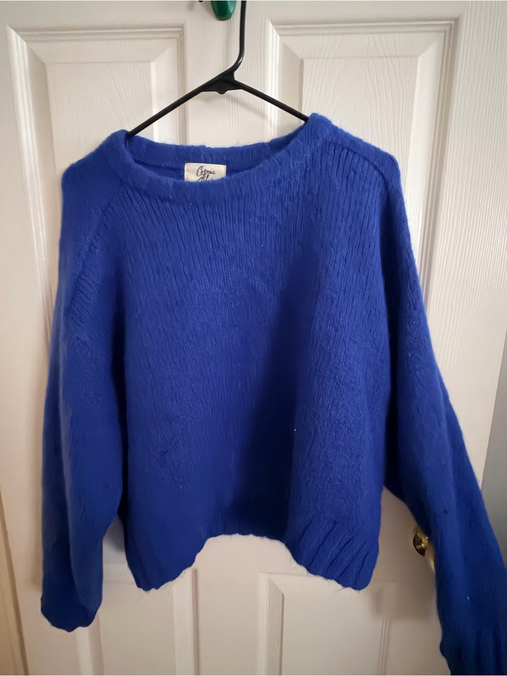 Cosmic Blue Love Crewneck Sweater in Royal Blue Casual Size XL - Picture 2 of 4